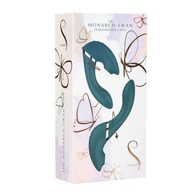Багатофункціональний вібратор з вакуумною стимуляцією Swan The Monarch Teal SO8905 фото Купити Багатофункціональний вібратор з вакуумною стимуляцією Swan The Monarch Teal  Swan (Канада) 4 573 грн