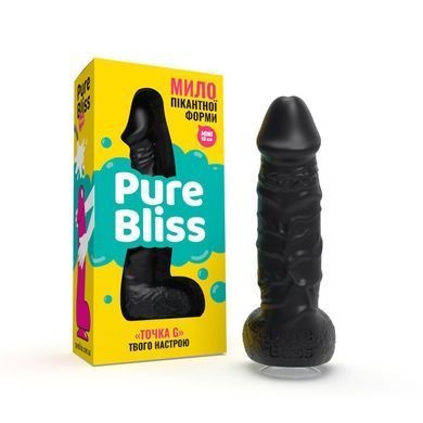 Крафтовое мыло-член с присоской Pure Bliss MINI Black, натуральное SO6352 фото Купить Крафтовое мыло-член с присоской Pure Bliss MINI Black, натуральное  Pure Bliss  297 грн