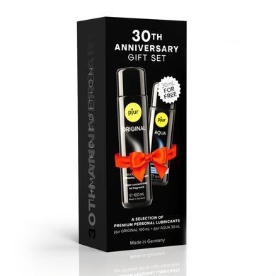 Юбилейный набор лубрикантов pjur 30th Anniversary Gift Set: Original 100 мл и Aqua 30 мл SX2799 фото Купить   Pjur (Люксембург) 775 грн