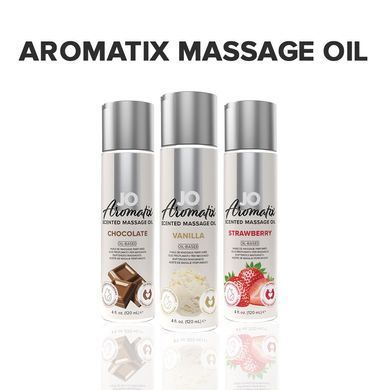 Натуральна масажна олія JO Aromatix Massage Oil Vanilla 120 мл SO6769 фото Купити Натуральна масажна олія JO Aromatix Massage Oil Vanilla 120 мл  JO (США) 553 грн