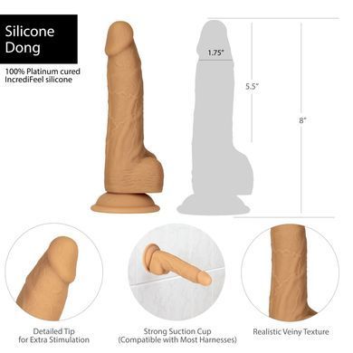 Фалоімітатор ADDICTION Dual Density Silicone Dildo Caramel 8&Prime;, присоска, діаметр 4,3 см, віброкуля SO8243 фото Купити Фалоімітатор ADDICTION Dual Density Silicone Dildo Caramel 8&Prime;, присоска, діаметр 4,3 см, віброкуля  ADDICTION  2 614 грн