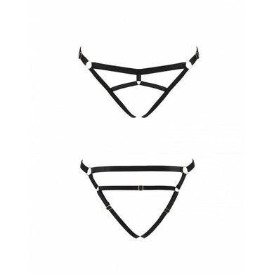 Трусики-стринги из стреп Passion Exclusive KELIS THONG XXL/XXXL, black SO6415 фото Купить   Passion (Польща) 895 грн