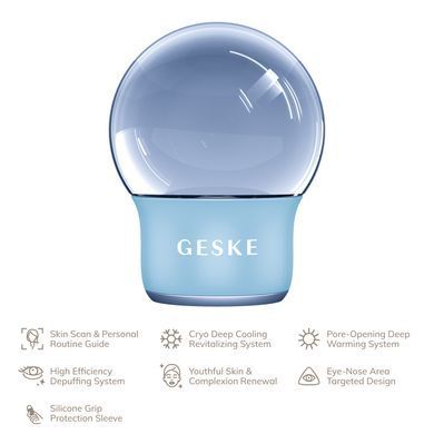 Масажер для обличчя і тіла GESKE Cool&Warm Face and Body Massager 7в1 starlight HB0296 фото Купити Масажер для обличчя і тіла GESKE Cool&Warm Face and Body Massager 7в1 starlight  GESKE 889 грн