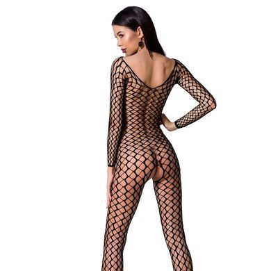 Бодістокінг Passion BS068 black, комбінезон, велика сітка, довгий рукав PBS068B фото Купити Бодістокінг Passion BS068 black, комбінезон, велика сітка, довгий рукав  Passion (Польща) 803 грн