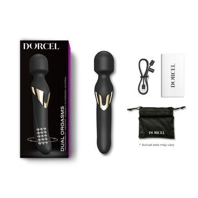 Вібромасажер 2в1 Dorcel Dual Orgasms Gold класичний масажер і вібратор з перлинним масажем SO2347 фото Купити Вібромасажер 2в1 Dorcel Dual Orgasms Gold класичний масажер і вібратор з перлинним масажем  Dorcel  4 215 грн