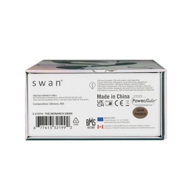 Багатофункціональний вібратор з вакуумною стимуляцією Swan The Monarch Teal SO8905 фото Купити Багатофункціональний вібратор з вакуумною стимуляцією Swan The Monarch Teal  Swan (Канада) 4 573 грн