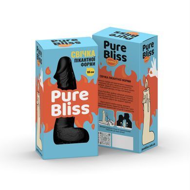 Свеча в виде члена Pure Bliss MINI Black 15 см SX1643 фото Купить   Pure Bliss (Україна) 322 грн