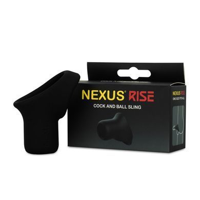 Ерекційне кільце Nexus Rise Cock and Ball Sling, для члена та яєчок, дуже широке SX1342 фото Купити Ерекційне кільце Nexus Rise Cock and Ball Sling, для члена та яєчок, дуже широке  Nexus (Великобританія) 572 грн