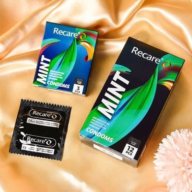 Презервативи Holographic Recare Ultra Thin Mint Condoms 12шт, ультратонкі, аромат: м'ята SX3337 фото Купити Презервативи Holographic Recare Ultra Thin Mint Condoms 12шт, ультратонкі, аромат: м'ята  Recare (Китай) 109 грн