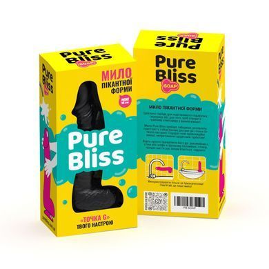 Крафтовое мыло-член с присоской Pure Bliss MINI Black, натуральное SO6352 фото Купить Крафтовое мыло-член с присоской Pure Bliss MINI Black, натуральное  Pure Bliss  297 грн