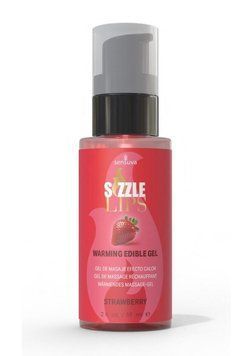 Согревающий массажный гель Sensuva Sizzle Lips Strawberry (59 мл), без сахара, съедобный SO9830 фото Купить   Sensuva (США) 461 грн