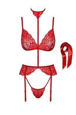 Комплект Kissable Bondage Kiss Set Red S/M SX1964 фото Купить   Noir Handmade (Польща) 1 903 грн