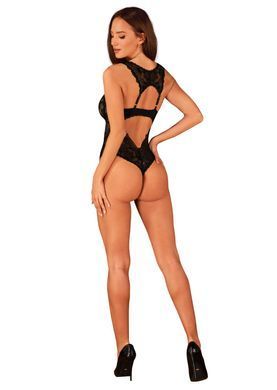 Кружевное боди Obsessive Donna Dream crotchless teddy M/L Black, открытый доступ SO8634 фото Купить   Obsessive (Польща) 1 561 грн