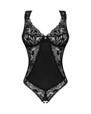 Кружевное боди Obsessive Donna Dream crotchless teddy M/L Black, открытый доступ SO8634 фото Купить   Obsessive (Польща) 1 561 грн
