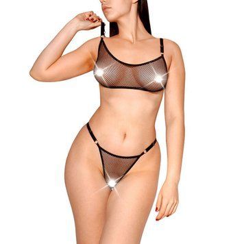 Сексуальный набор белья из сетки Art of Sex - Deily черный L-2XL SX2359 фото Купить   Art of Sex  572 грн