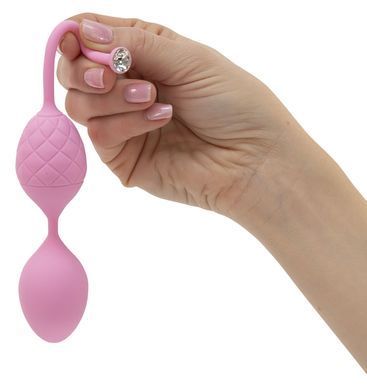 Розкішні вагінальні кульки PILLOW TALK - Frisky Pink з кристалом, діаметр 3,2 см, вага 49-75гр SO2721 фото Купити Розкішні вагінальні кульки PILLOW TALK - Frisky Pink з кристалом, діаметр 3,2 см, вага 49-75гр  Pillow Talk (Канада) 1 542 грн