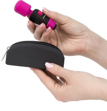 Мини-вибромассажер PalmPower Pocket с чехлом на молнии, водостойкий, перезаряжаемый, длина 9 см SO2735 фото Купить   PalmPower (Канада) 1 736 грн