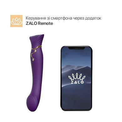 Смартвібратор 3в1 Zalo &mdash; Queen Set Twilight Purple, пульсівна перлина та вакуум, кристал Swarovski SO6664 фото Купити Смартвібратор 3в1 Zalo &mdash; Queen Set Wine Red, пульсівна перлина та вакуум, кристал Swarovski  Zalo (США) 6 347 грн