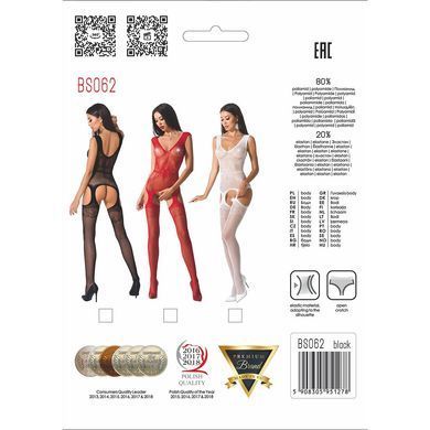 Сетчатый бодистокинг Passion BS062 One Size, Black, комбинезон, имитация чулок, открытый доступ PBS062B фото Купить   Passion (Польща) 803 грн