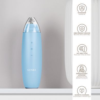 Мікродермабразійний пристрій для видалення чорних цяток GESKE MicroDermabrasion Blackhead Remover 7в1 starlight HB0565 фото Купити Мікродермабразійний пристрій для видалення чорних цяток GESKE MicroDermabrasion Blackhead Remover 7в1 starlight  GESKE 2 679 грн