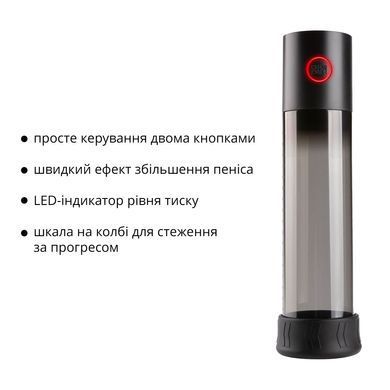 Автоматична вакуумна помпа Otouch MACHO WORK 1, 2 кільця 26 мм та 36 мм, LED-індикатор, до 20 см SO9390 фото Купити Автоматична вакуумна помпа Otouch MACHO WORK 1, 2 кільця 26 мм та 36 мм, LED-індикатор, до 20 см  Otouch (Китай) 1 903 грн