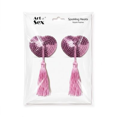 Пестис-сердечки з кісточками Art of Sex - Sparkling Hearts, рожевий SX4660 фото Купити Пестис-сердечки з кісточками Art of Sex - Sparkling Hearts, рожевий  Art of Sex  199 грн