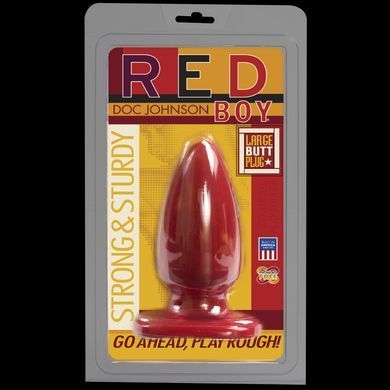 Анальна пробка-втулка Doc Johnson Red Boy - Large 5 Inch, макс. діаметр 5,5 см SO1979 фото Купити Анальна пробка-втулка Doc Johnson Red Boy - Large 5 Inch, макс. діаметр 5,5 см  Doc Johnson (США) 905 грн