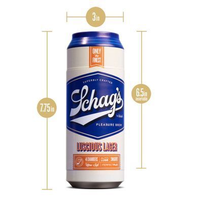Мастурбатор &ndash; банка пива Blush Schag's Luscious Lager Masturbator Frosted, самосмазывающийся, вакуум SO8840 фото Купить   Blush  1 662 грн