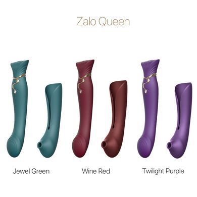 Смартвібратор 3в1 Zalo &mdash; Queen Set Twilight Purple, пульсівна перлина та вакуум, кристал Swarovski SO6664 фото Купити Смартвібратор 3в1 Zalo &mdash; Queen Set Wine Red, пульсівна перлина та вакуум, кристал Swarovski  Zalo (США) 6 347 грн