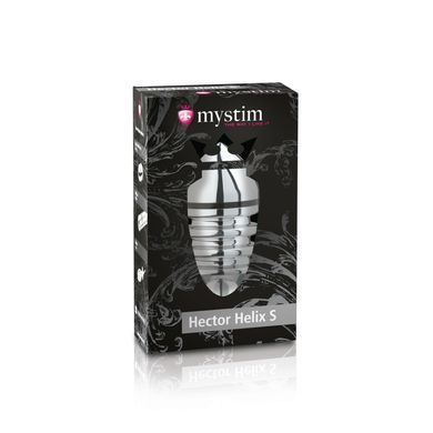 Металлическая анальная пробка Mystim Hector Helix S для электростимулятора, диаметр 4 см SO2960 фото Купить   Mystim (Німеччина) 5 321 грн