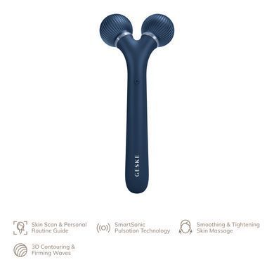 Електронний ультразвуковий ролик для обличчя GESKE Sonic Facial Roller 4в1 midnight HB0177 фото Купити Електронний ультразвуковий ролик для обличчя GESKE Sonic Facial Roller 4в1 midnight  GESKE 1 699 грн