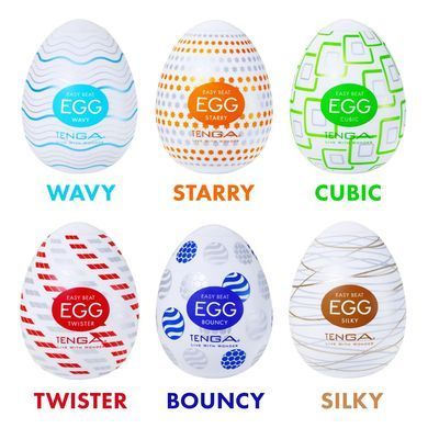 Набір мастурбаторів-яєць Tenga Egg Variety Pack - Standard (6 шт) SX4025 фото Купити Набір мастурбаторів-яєць Tenga Egg Variety Pack - Standard (6 шт)  Tenga  2 559 грн