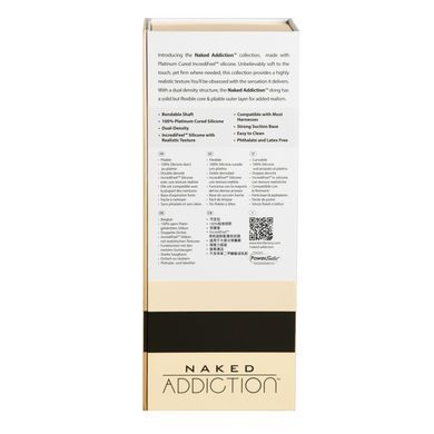 Фаллоимитатор Naked Addiction &mdash; 9&Prime; Silicone Dual Density Bendable Dildo Vanilla, вибропуля в подарок SO8906 фото Купить   ADDICTION  2 614 грн