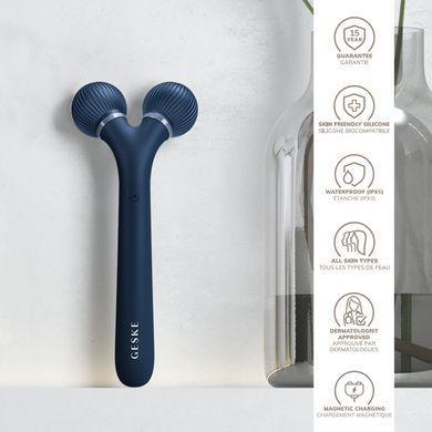 Електронний ультразвуковий ролик для обличчя GESKE Sonic Facial Roller 4в1 midnight HB0177 фото Купити Електронний ультразвуковий ролик для обличчя GESKE Sonic Facial Roller 4в1 midnight  GESKE 1 699 грн