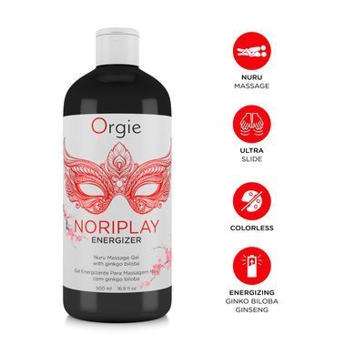 Гель для NURU-масажу Orgie &ndash; Noriplay Energizer (500 мл), екстракт гінкго білоба, захисне простирадло SX1527 фото Купити Гель для NURU-масажу Orgie &ndash; Noriplay Energizer (500 мл), екстракт гінкго білоба, захисне простирадло  Orgie 1 450 грн