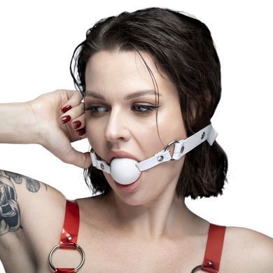 Кляп силіконовий Feral Feelings Silicon Ball Gag White/White, білий ремінець, біла кулька SX3975 фото Купити Кляп силіконовий Feral Feelings Silicon Ball Gag White/White, білий ремінець, біла кулька  Feral Feelings  899 грн