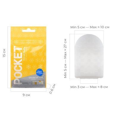 Мастурбатор TENGA Pocket Spark Beads SO5599 фото Купить   Tenga (Японія) 193 грн
