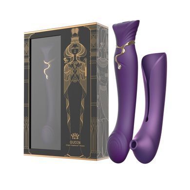 Смартвібратор 3в1 Zalo &mdash; Queen Set Twilight Purple, пульсівна перлина та вакуум, кристал Swarovski SO6664 фото Купити Смартвібратор 3в1 Zalo &mdash; Queen Set Wine Red, пульсівна перлина та вакуум, кристал Swarovski  Zalo (США) 6 347 грн