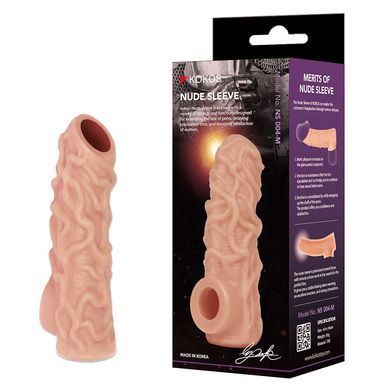 Насадка на член Kokos Nude Sleeve NS 004 M SX1477 фото Купити Насадка на член Kokos Nude Sleeve NS 004 M  Kokos (Південна Корея) 489 грн
