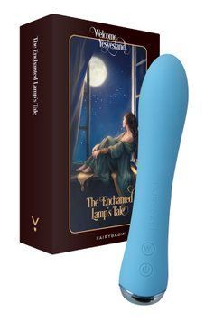 Вибратор с подогревом FairyGasm WowGenie blue, подогрев до 42 &deg;C SX0653 фото Купить   FairyGasm (Польща) 2 771 грн