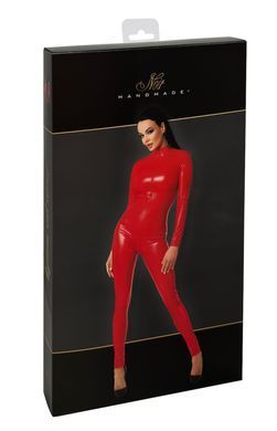 Комбинезон Noir Handmade F353 Red powerwetlook overall - L SX2008 фото Купить   Noir Handmade (Польща) 3 464 грн