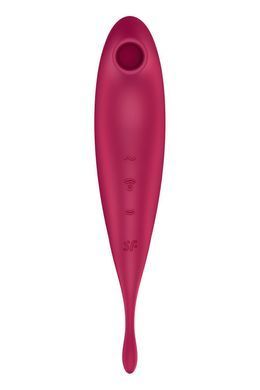 Смарт-вібратор для клітора з вакуумною стимуляцією Satisfyer Twirling Pro+ dark red SO6715 фото Купити Смарт-вібратор для клітора з вакуумною стимуляцією Satisfyer Twirling Pro+ dark red  Satisfyer (Німеччина) 2 217 грн