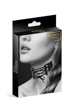 Чокер со шнуровкой Bijoux Pour Toi - LACET, экокожа SO1881 фото Купить   Bijoux Pour Toi  553 грн