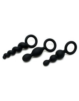 Набір анальних іграшок Satisfyer Plug black (set of 3) - Booty Call, макс. діаметр 3 см SO2323 фото Купити Набір анальних іграшок Satisfyer Plug black (set of 3) - Booty Call, макс. діаметр 3 см  Satisfyer (Німеччина) 951 грн