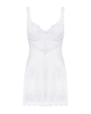 Сорочка Obsessive Amor Blanco underwire chemise & thong white S/M SX1126 фото Купить   Obsessive (Польща) 2 254 грн