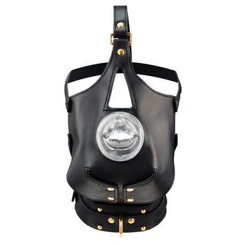 Маска-сбруя для орального секса с поводком LOCKINK SEVANDA Blowjob Head Muzzle with Leash SX0912 фото Купить   LOCKINK (Китай) 2 771 грн