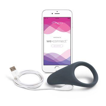 Смарт-виброкольцо под одежду VERGE BY WE-VIBE SLATE, охватывает пенис и мошонку, 10 режимов SO1701 фото Купить   We-Vibe (Канада) 3 233 грн
