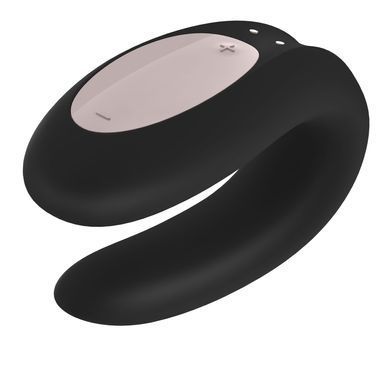 Смарт-вибратор для пар Satisfyer Double Joy Black с широким клиторальным стимулятором SO3898 фото Купить   Satisfyer (Німеччина) 1 903 грн