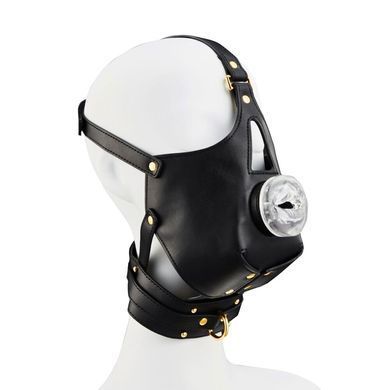 Маска-збруя для мінету з повідцем LOCKINK SEVANDA Blowjob Head Muzzle with Leash, чорна SX0912 фото Купити Маска-збруя для мінету з повідцем LOCKINK SEVANDA Blowjob Head Muzzle with Leash, чорна  LOCKINK (Китай) 2 771 грн