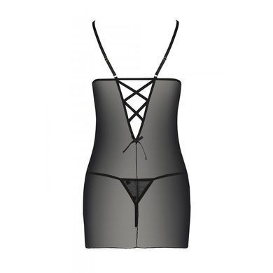 Сорочка з вирізами на грудях, стрінги Passion LOVELIA CHEMISE L/XL, black SO4759 фото Купити Сорочка з вирізами на грудях, стрінги Passion LOVELIA CHEMISE L/XL, black  Passion (Польща) 2 050 грн